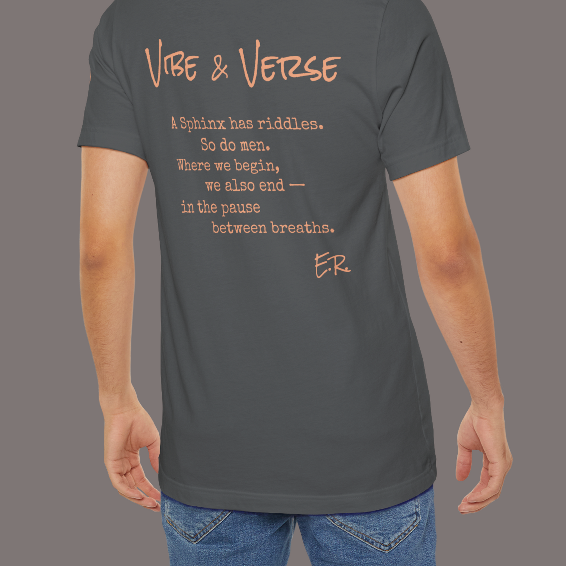 The Sphinx and The Thinker - Poetic Unisex Art Tee