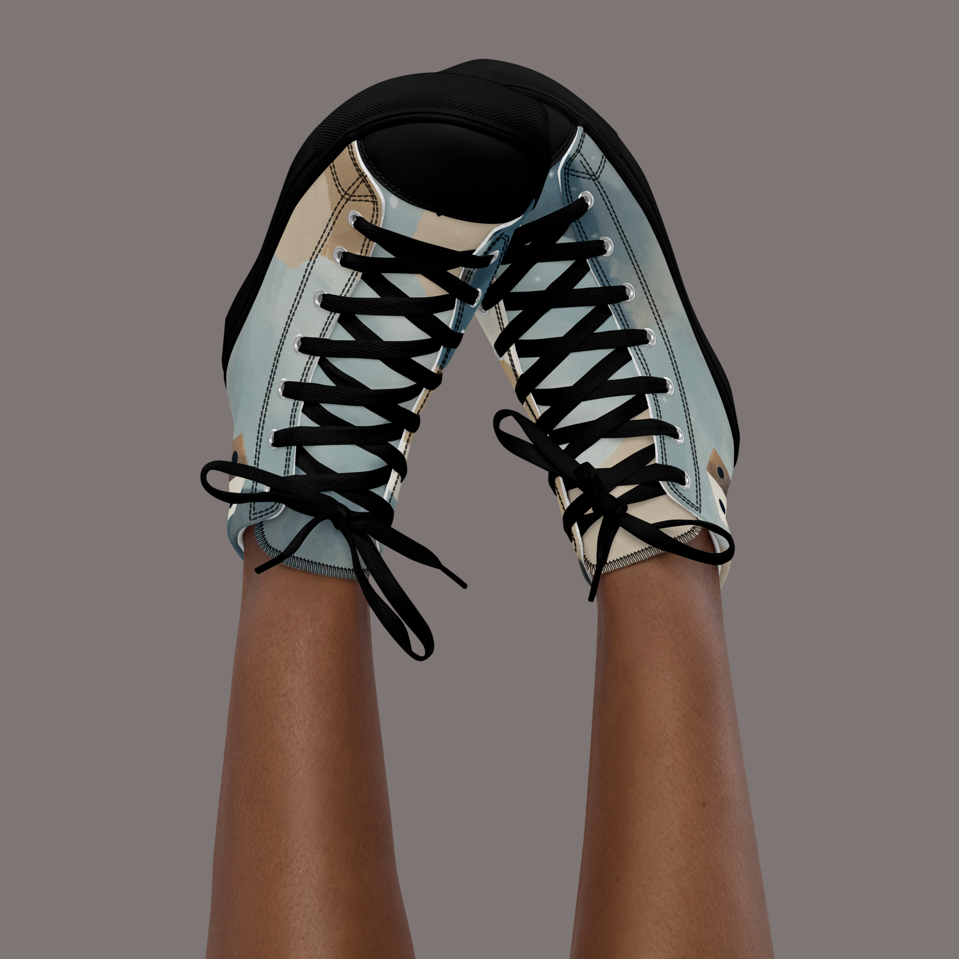 Napoleon-Centaur - Women’s Artwear Canvas High-tops – Brooding in Paris Collection
