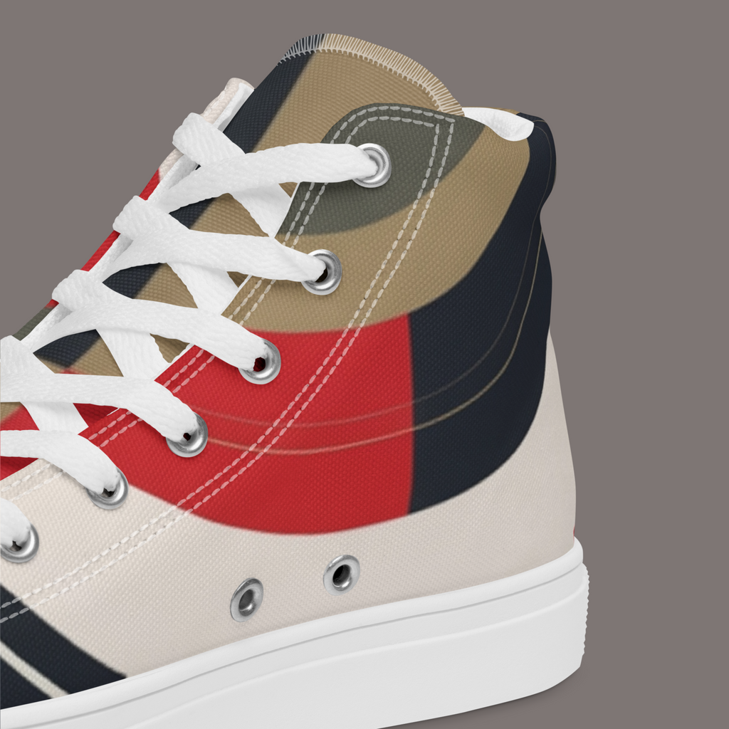 Between Eros & Death, There’s Coffee - Men’s Artwear Canvas High-tops – Caffeine Muse Collection