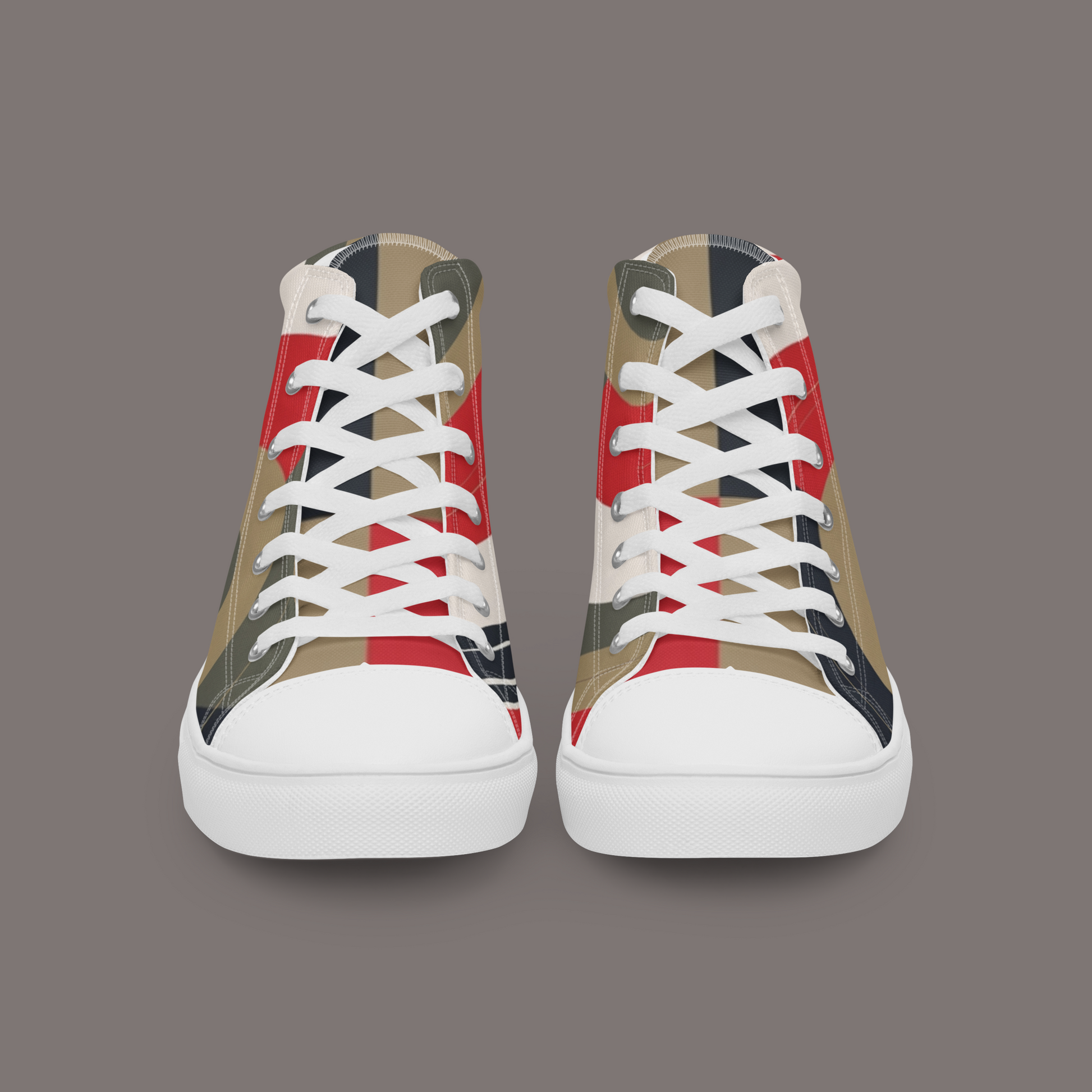 Between Eros & Death, There’s Coffee - Women’s Artwear Canvas High-tops – Caffeine Muse Collection