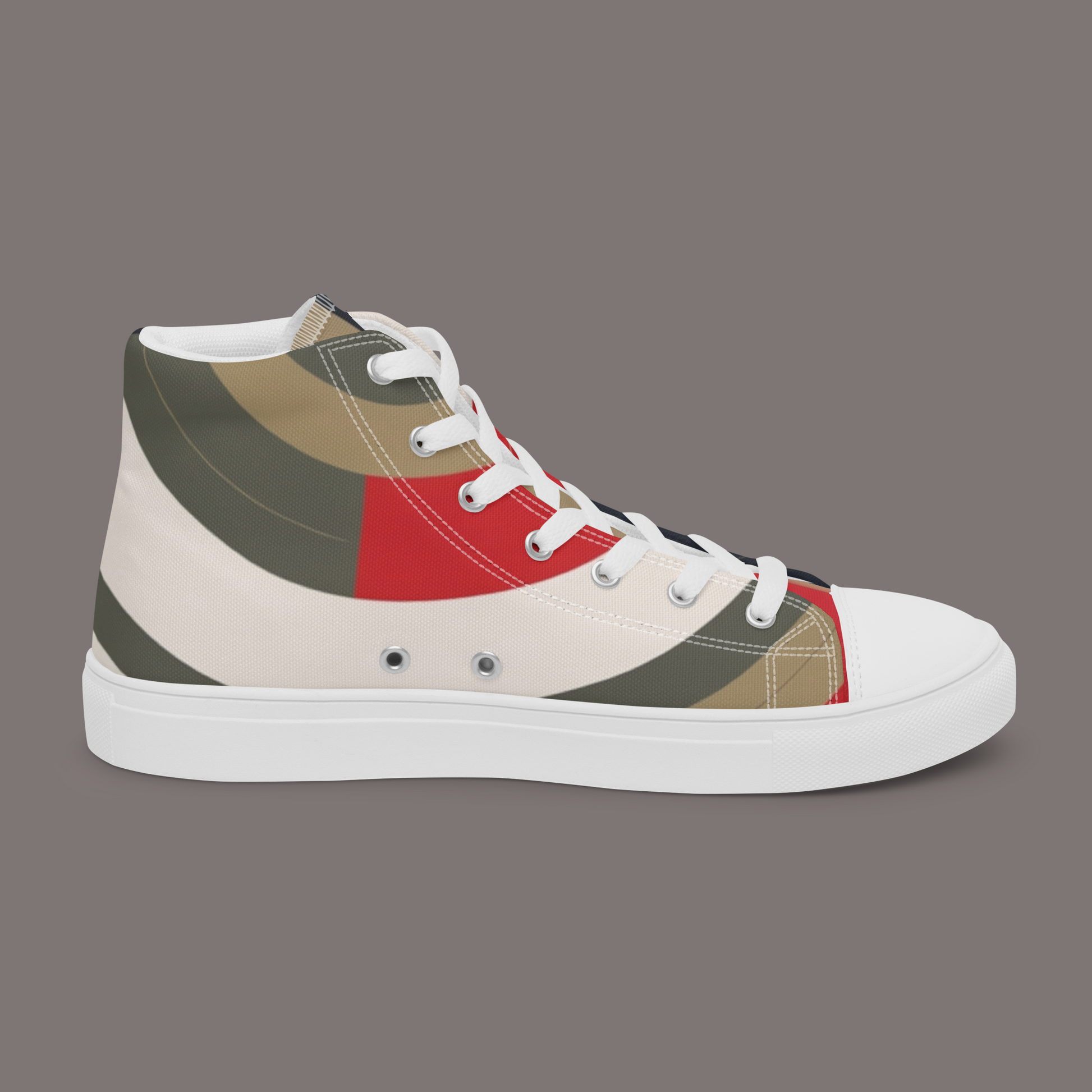 Between Eros & Death, There’s Coffee - Men’s Artwear Canvas High-tops – Caffeine Muse Collection