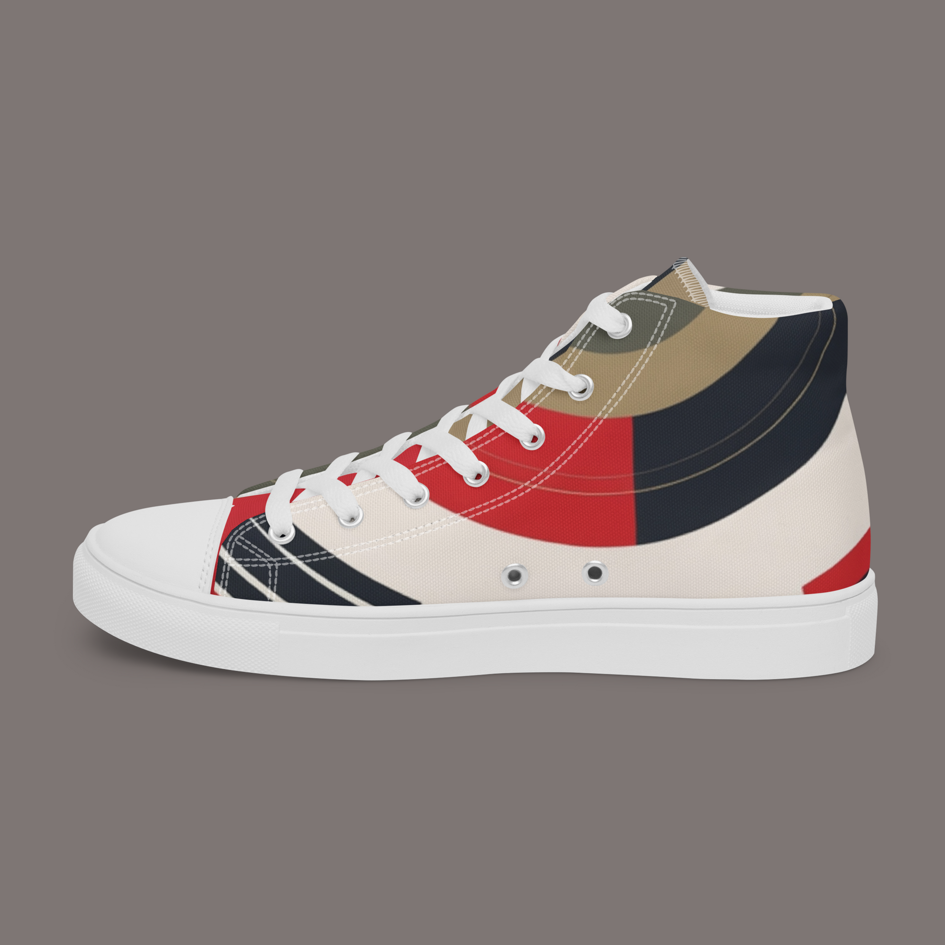 Between Eros & Death, There’s Coffee - Men’s Artwear Canvas High-tops – Caffeine Muse Collection