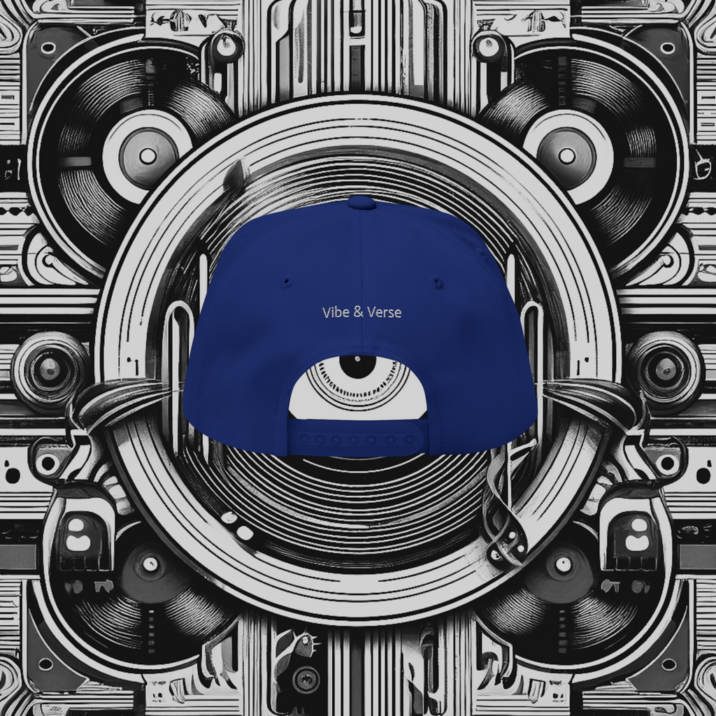 It Takes 2 to Tango - Royal Blue Embroidered Flat Bill Cap - Positronic Heart Collection