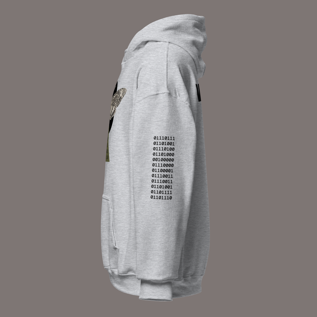 Sphinx Moth Binary Code – Unisex Artwear Hoodie