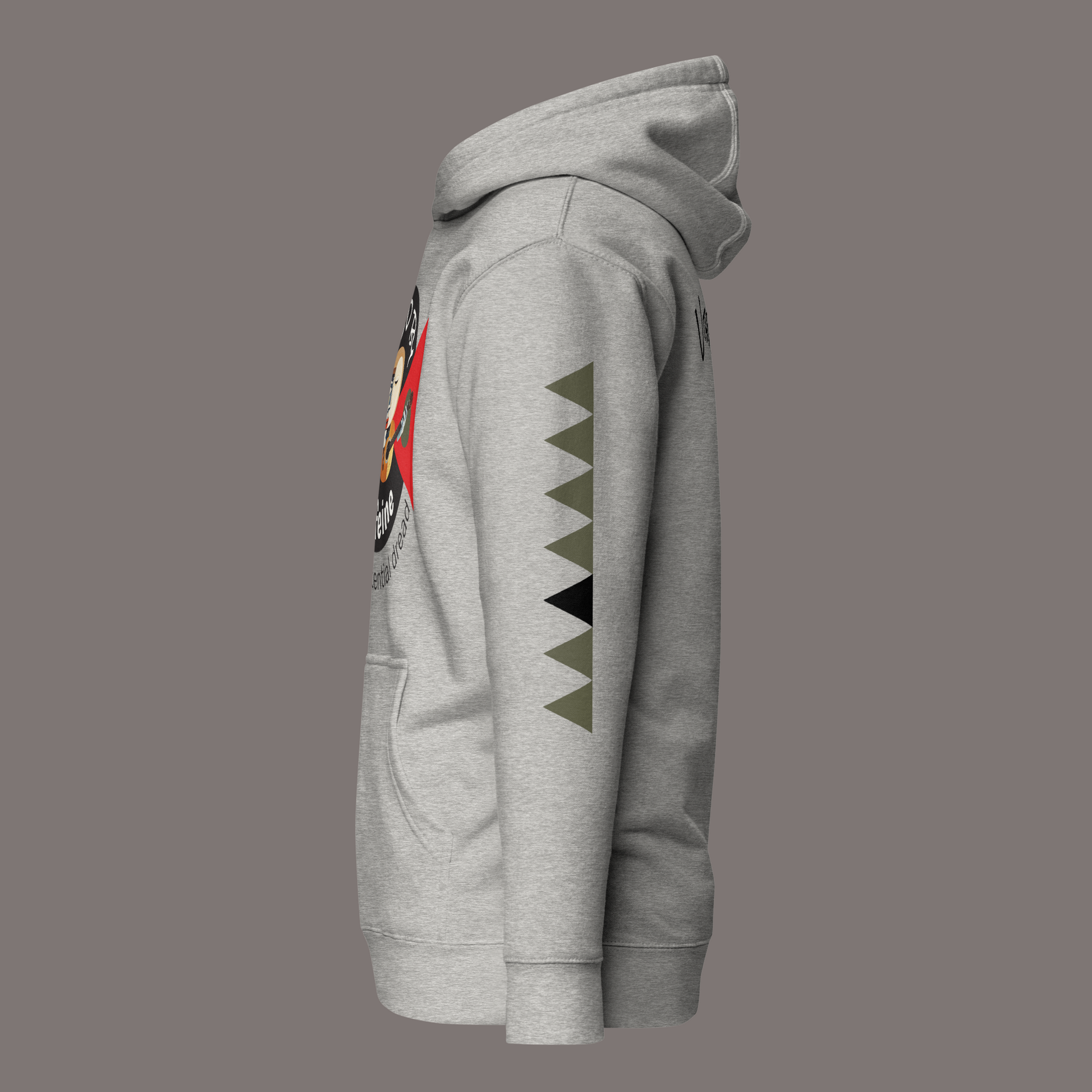 Fueled by Caffeine and Existential Dread – Unisex Artwear Hoodie