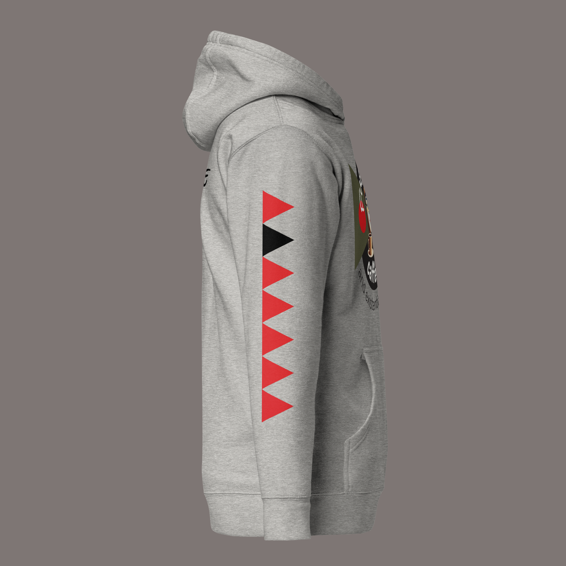 Fueled by Caffeine and Existential Dread – Unisex Artwear Hoodie