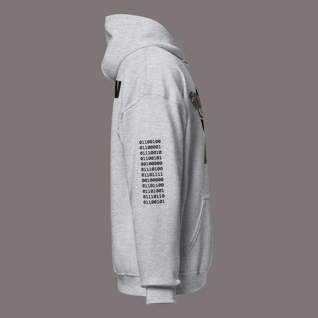 Sphinx Moth Binary Code – Unisex Artwear Hoodie