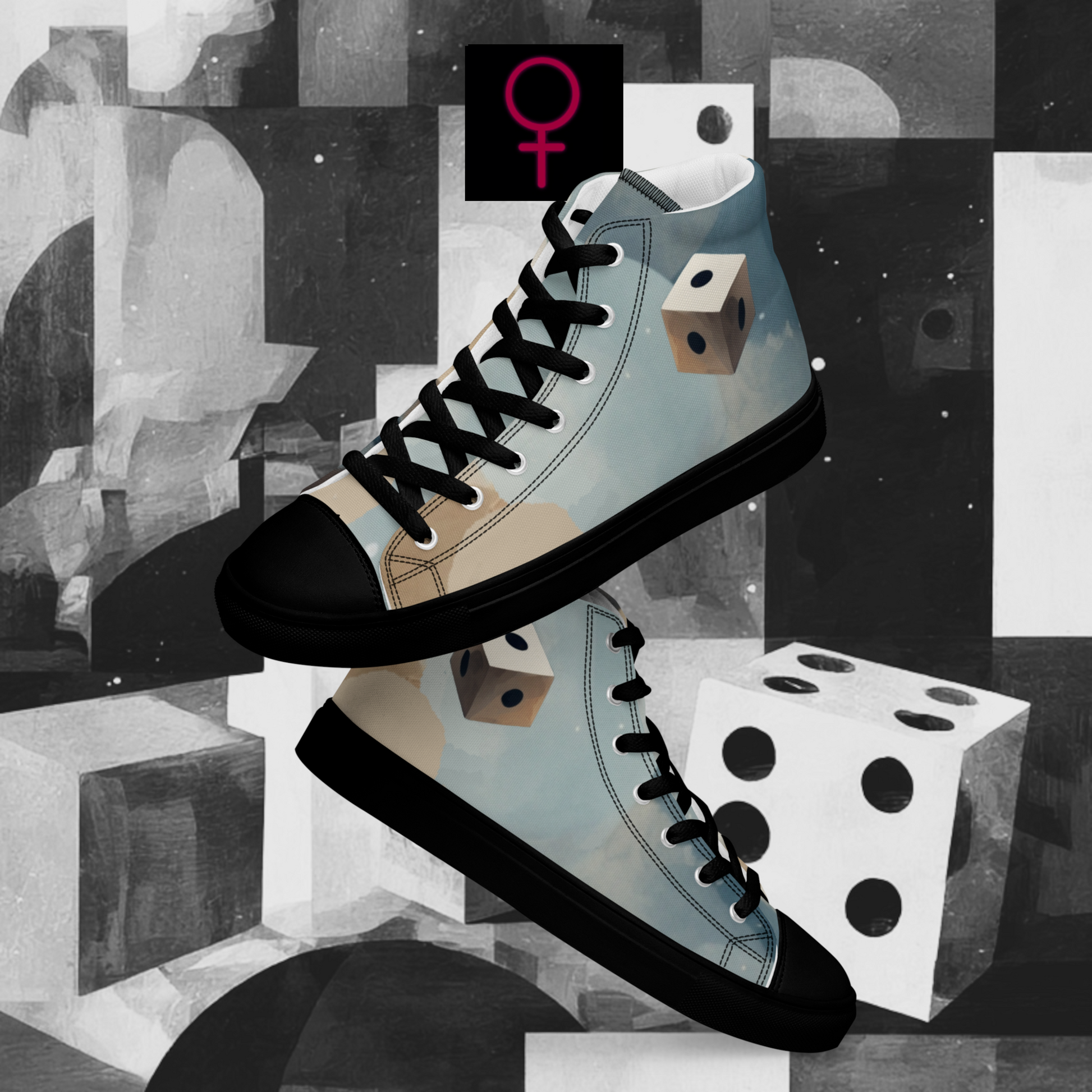 Napoleon-Centaur - Women’s Artwear Canvas High-tops – Brooding in Paris Collection