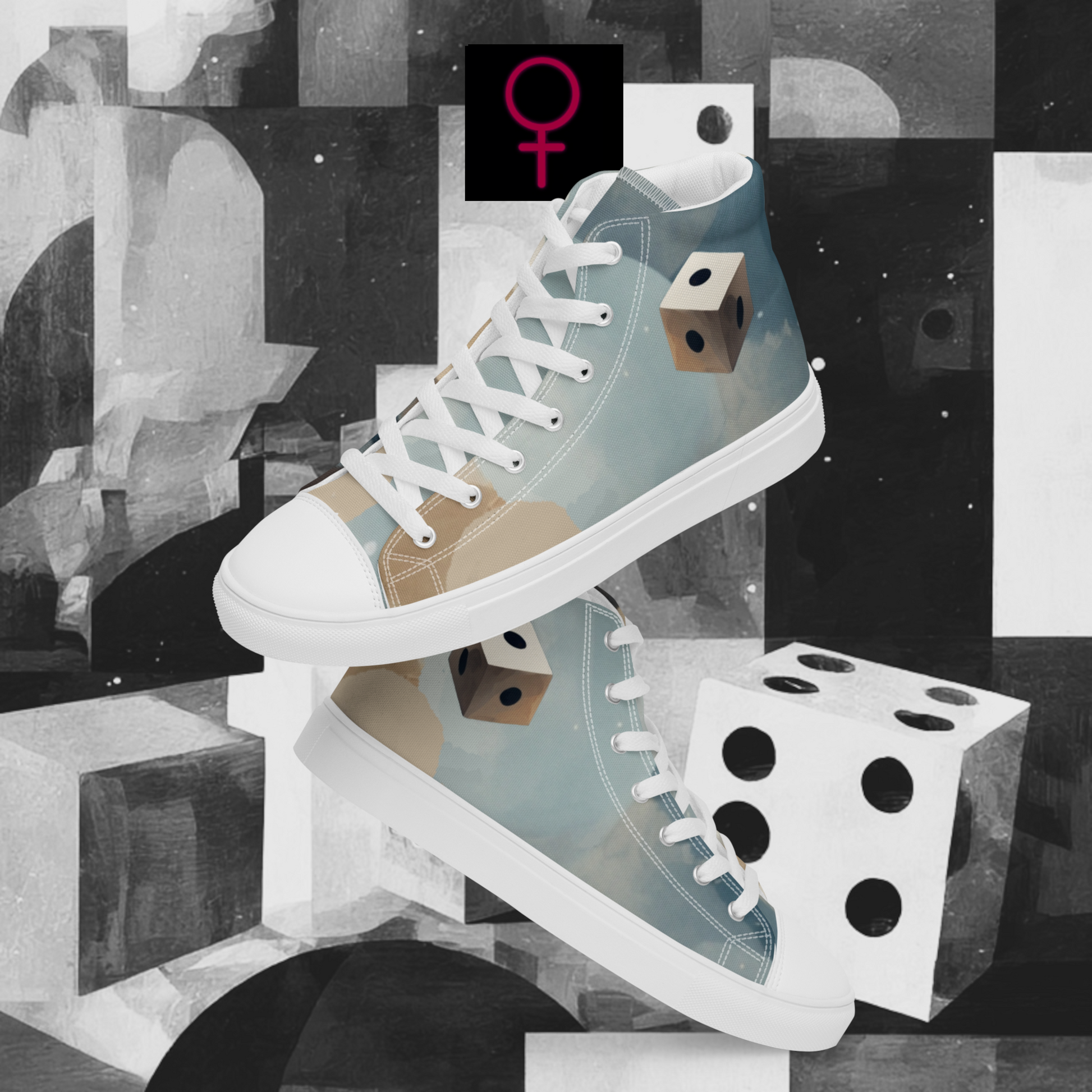 Napoleon-Centaur - Women’s Artwear Canvas High-tops – Brooding in Paris Collection