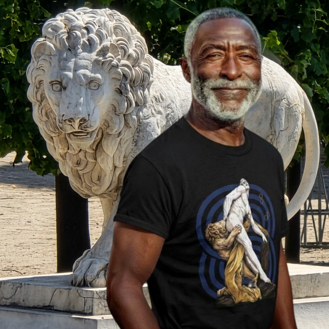 Copy of The Lion Is Waiting - Unisex Heavyweight Poetry Art Tee