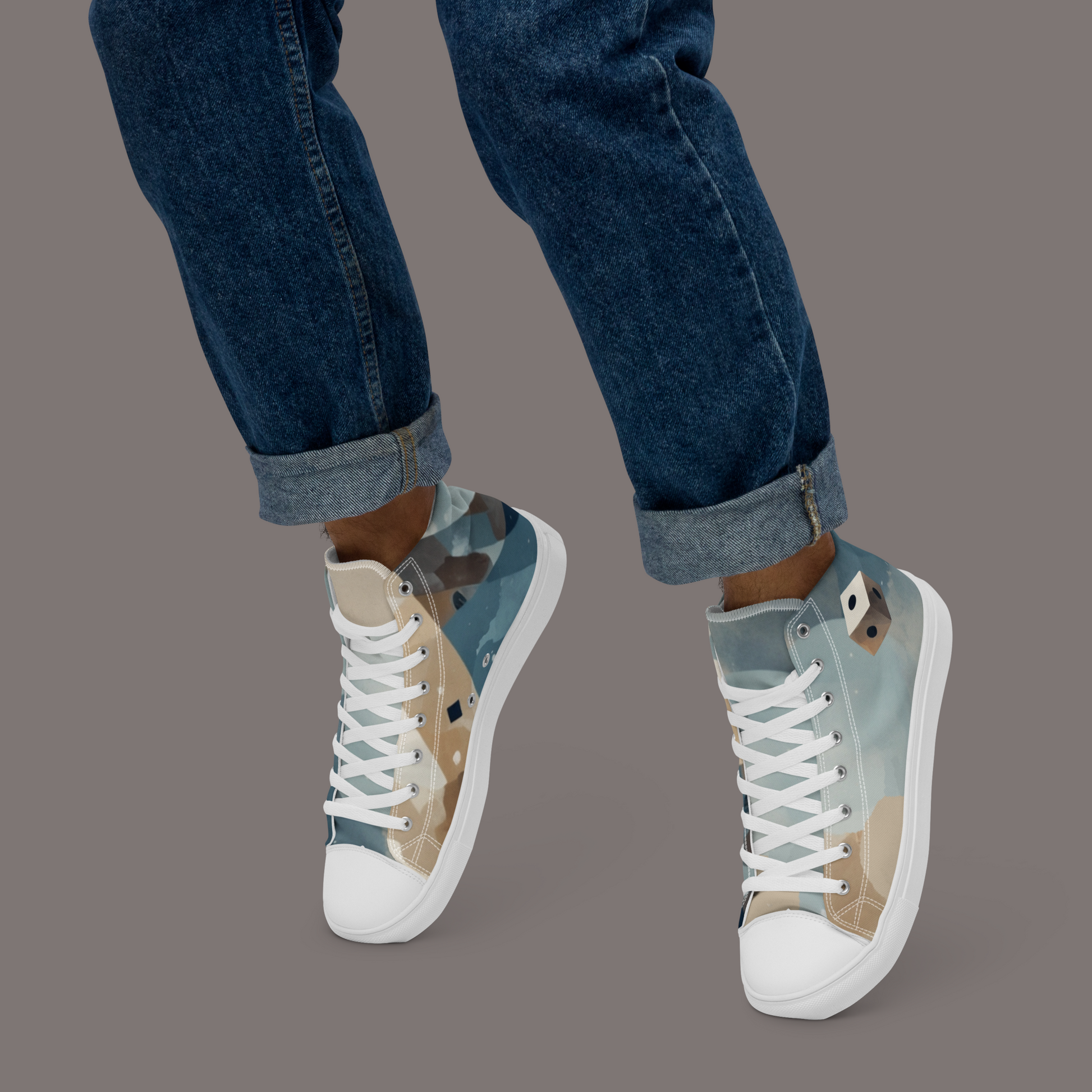Napoleon-Centaur - Men’s Artwear Canvas High-tops – Brooding in Paris Collection
