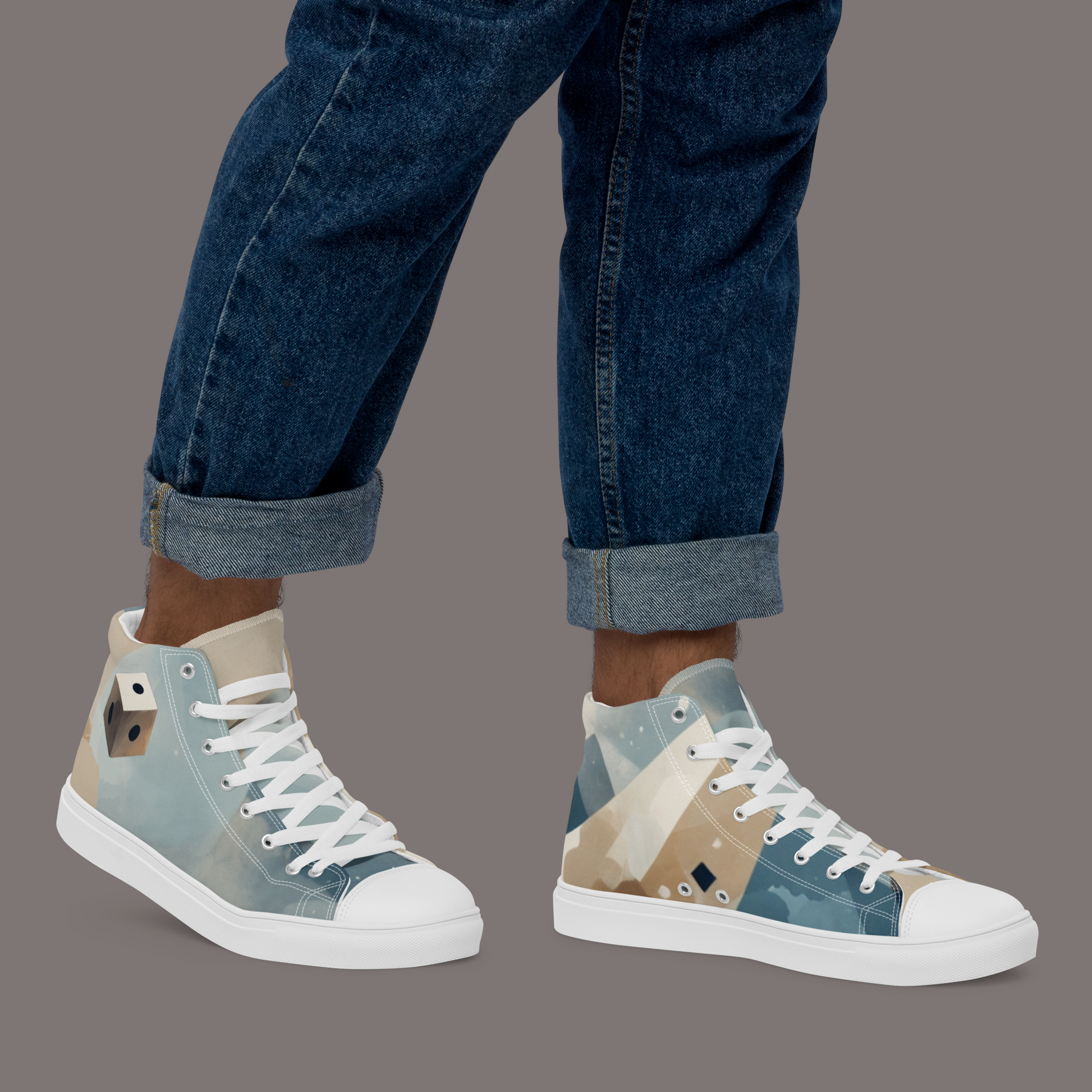 Napoleon-Centaur - Men’s Artwear Canvas High-tops – Brooding in Paris Collection