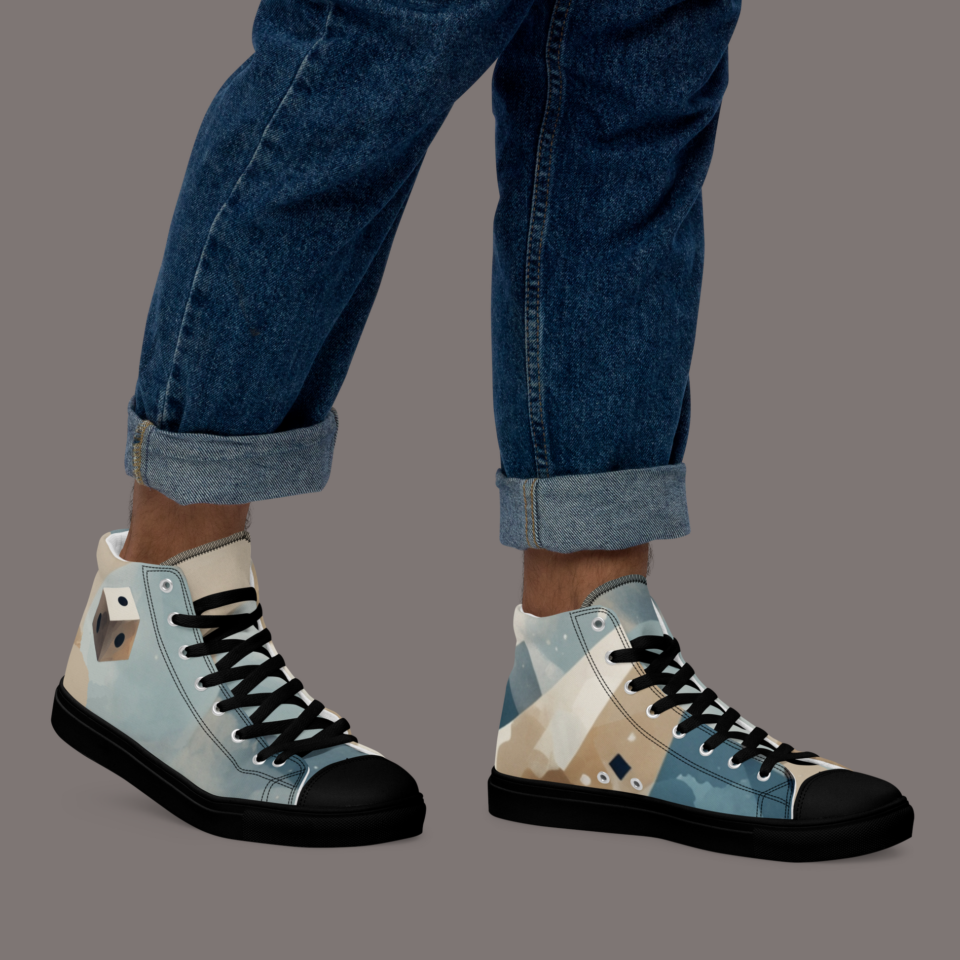 Napoleon-Centaur - Men’s Artwear Canvas High-tops – Brooding in Paris Collection