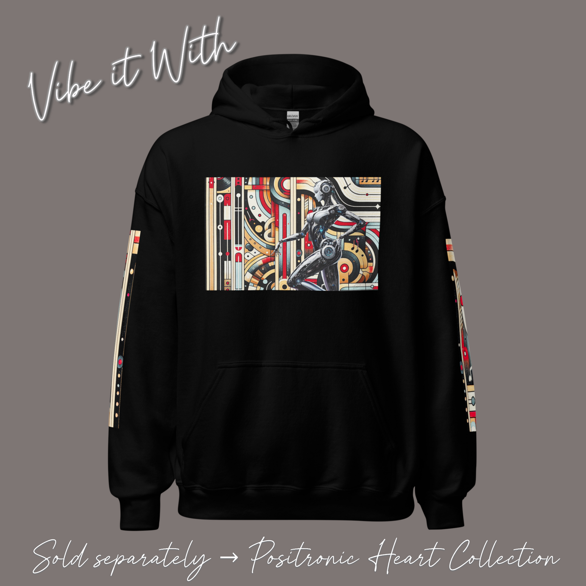 Cyber Seduction 102 - Men’s Artwear Canvas High-tops - Positronic Heart Collection