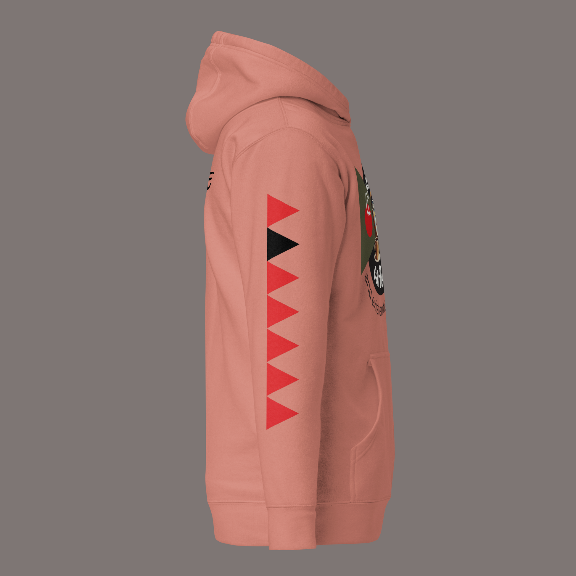 Fueled by Caffeine and Existential Dread – Unisex Artwear Hoodie