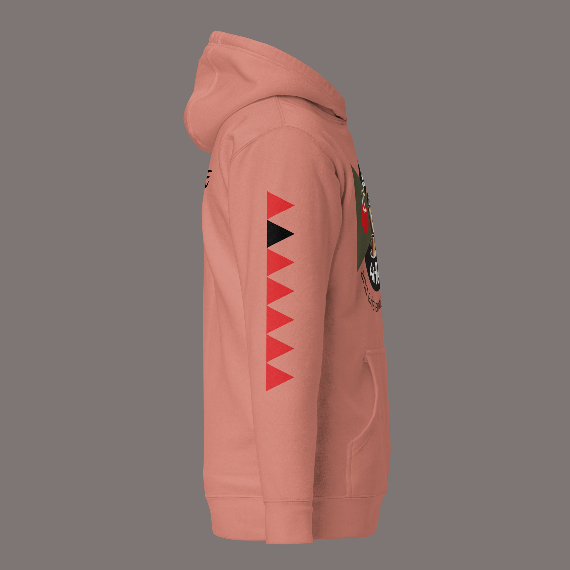 Fueled by Caffeine and Existential Dread – Unisex Artwear Hoodie