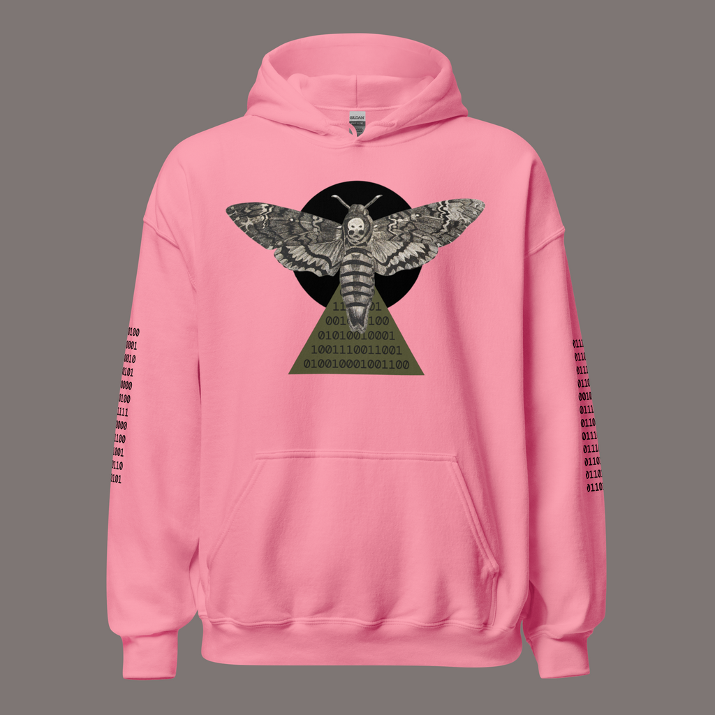Sphinx Moth Binary Code – Unisex Artwear Hoodie