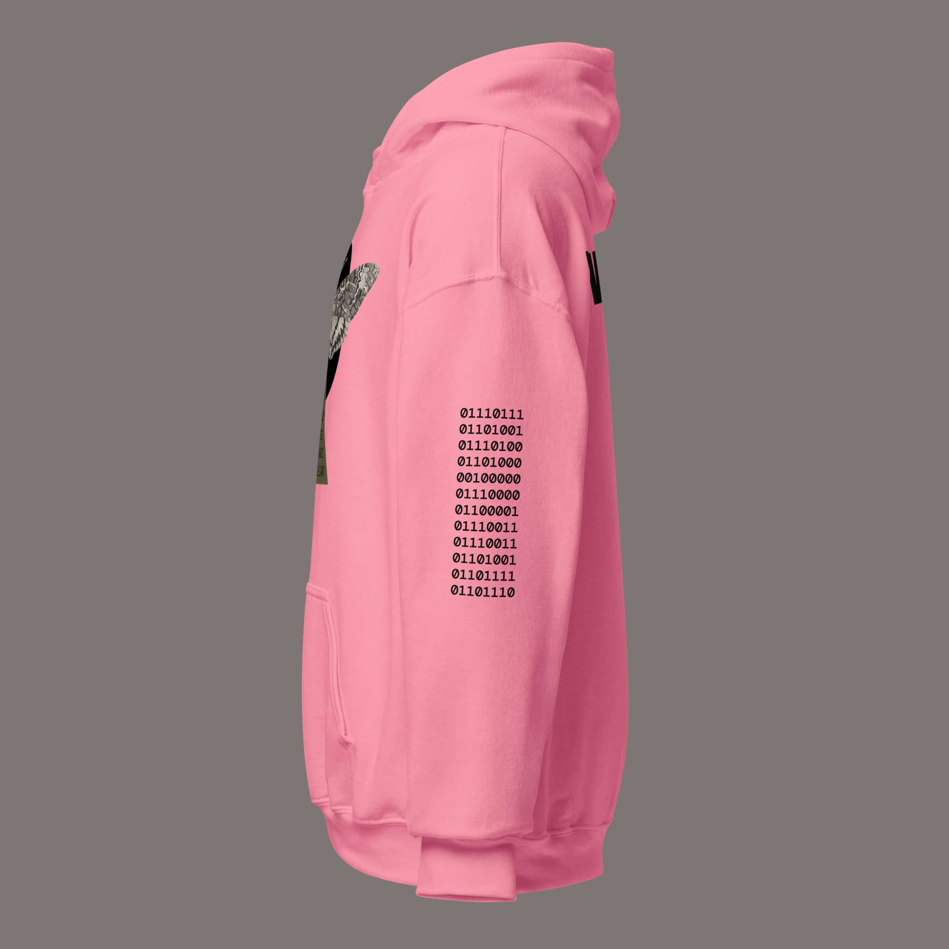 Sphinx Moth Binary Code – Unisex Artwear Hoodie