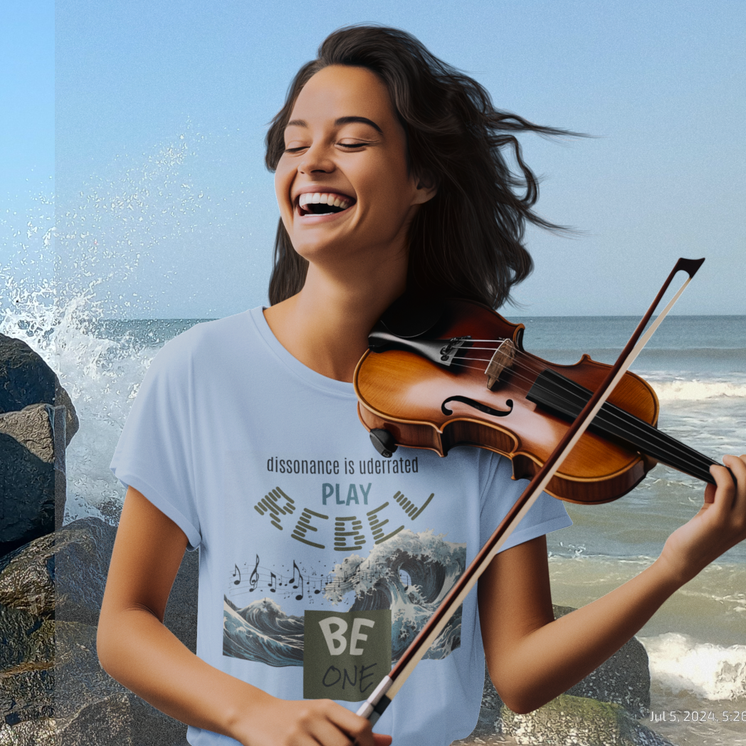 Play Rebel, Be One - Unisex Art Tee