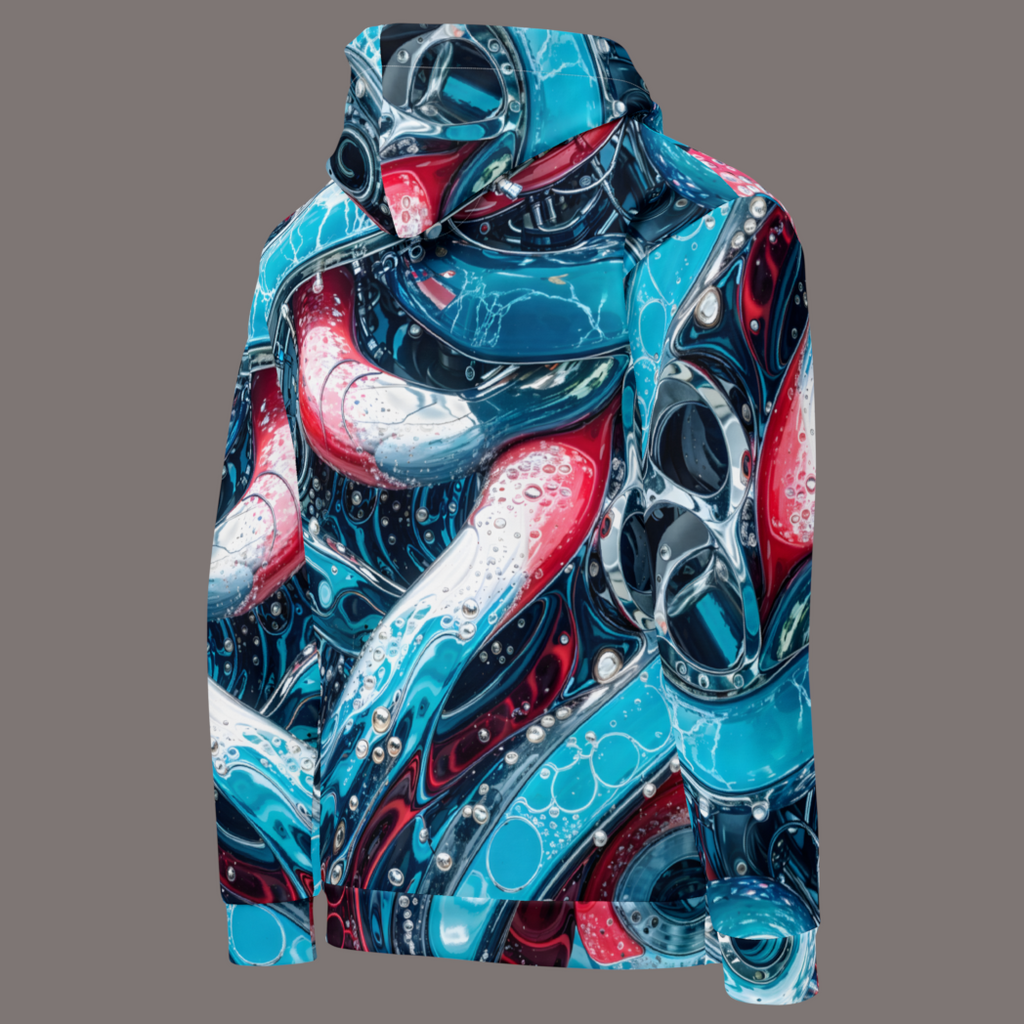 Digital Oracle - All-Over Print Unisex Cotton Artwear Hoodie