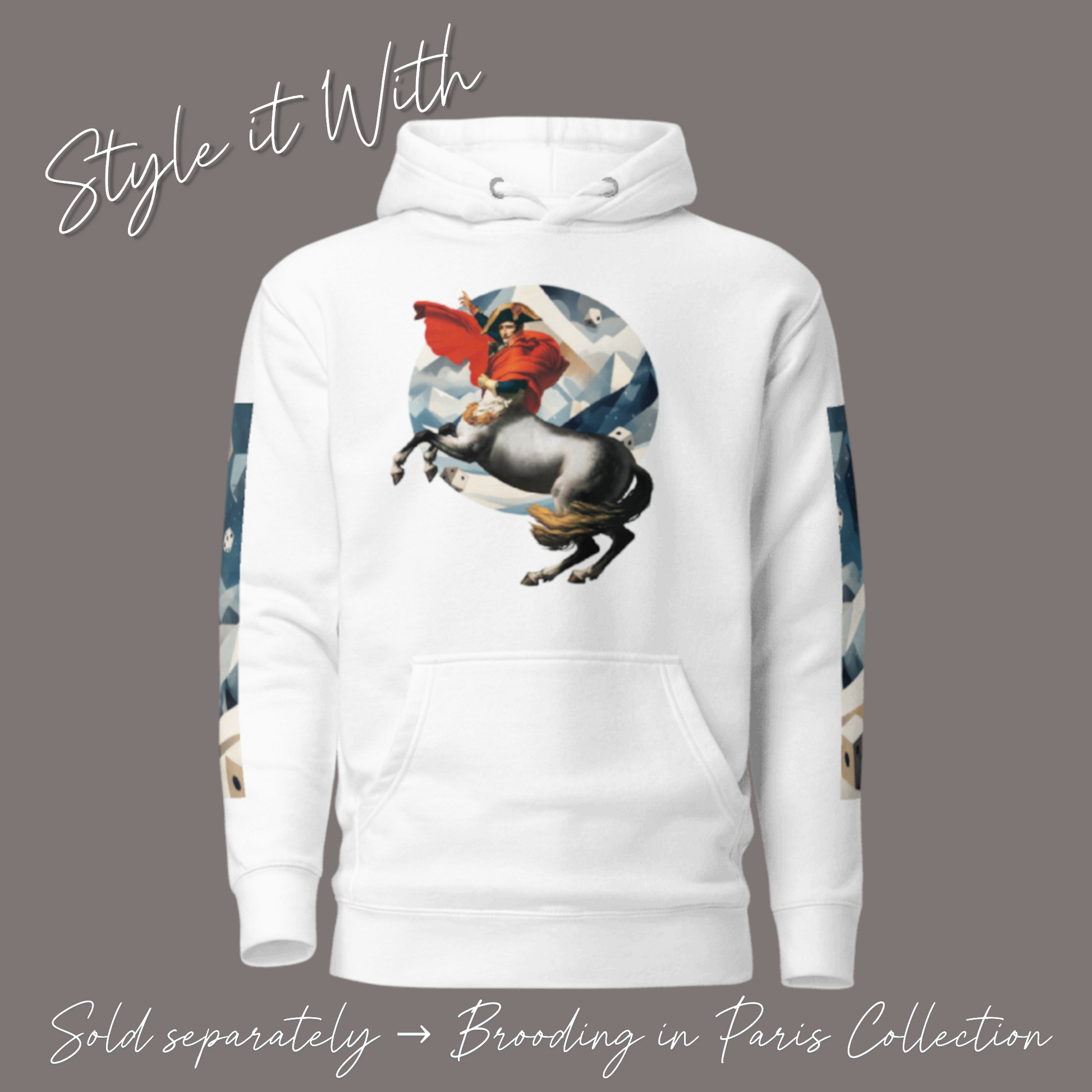 Napoleon-Centaur - Men’s Artwear Canvas High-tops – Brooding in Paris Collection