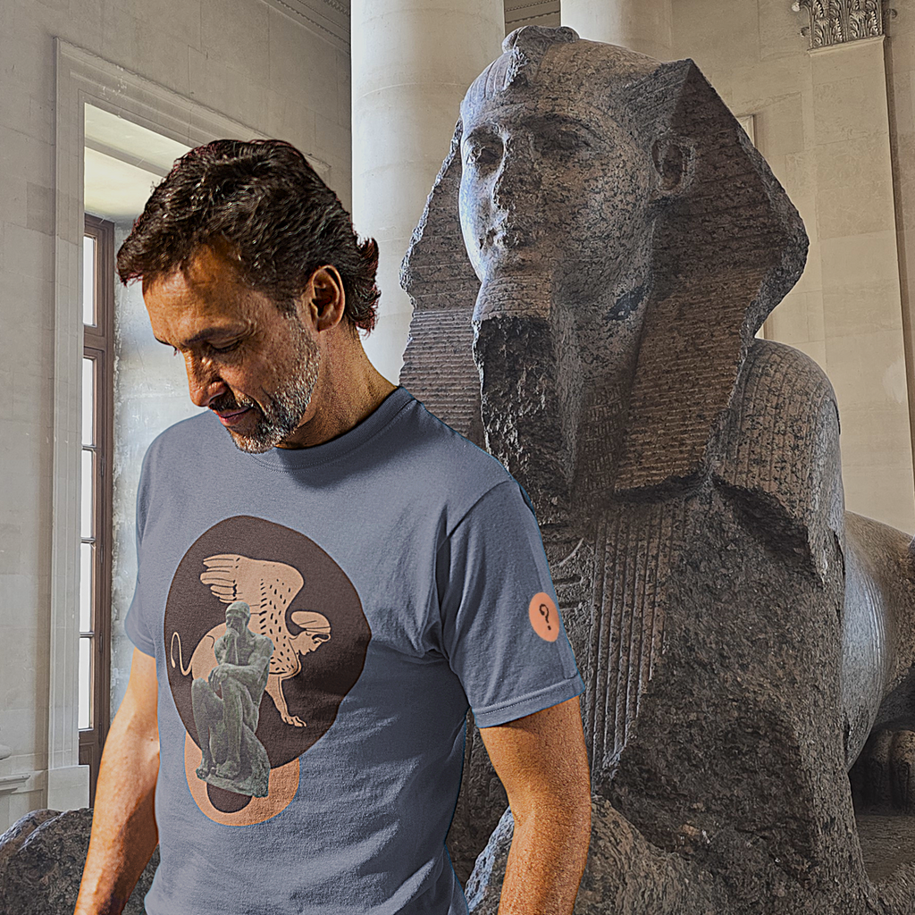 The Sphinx and The Thinker - Poetic Unisex Art Tee