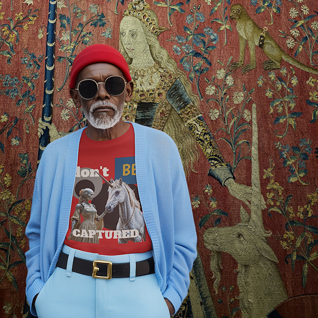 A Maiden and an Unicorn - Medieval Lore Unisex Art Tee