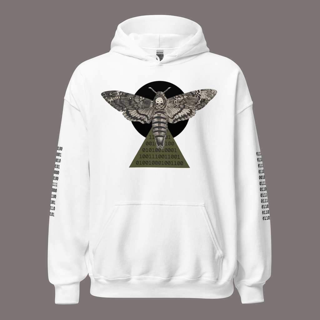 Sphinx Moth Binary Code – Unisex Artwear Hoodie