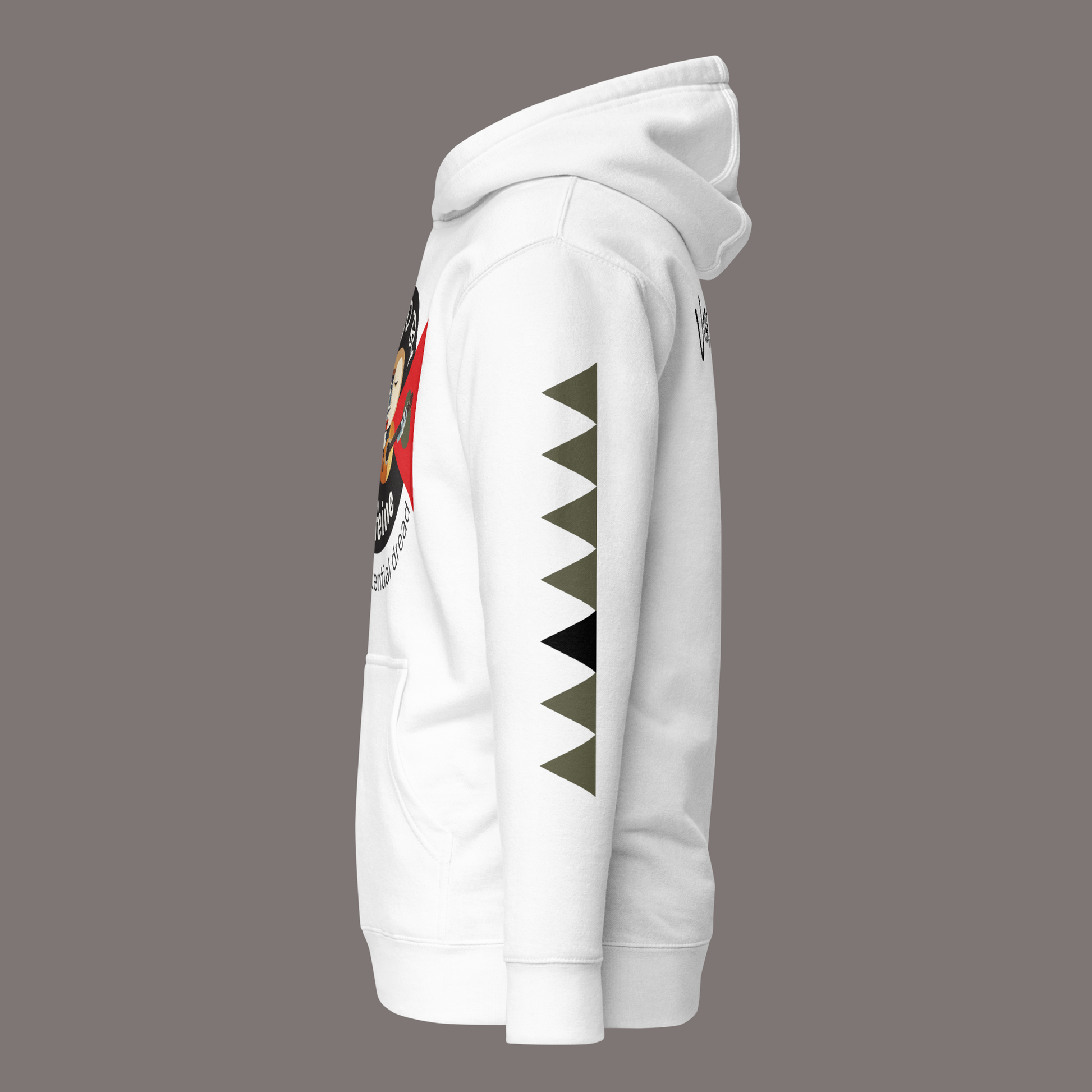 Fueled by Caffeine and Existential Dread – Unisex Artwear Hoodie