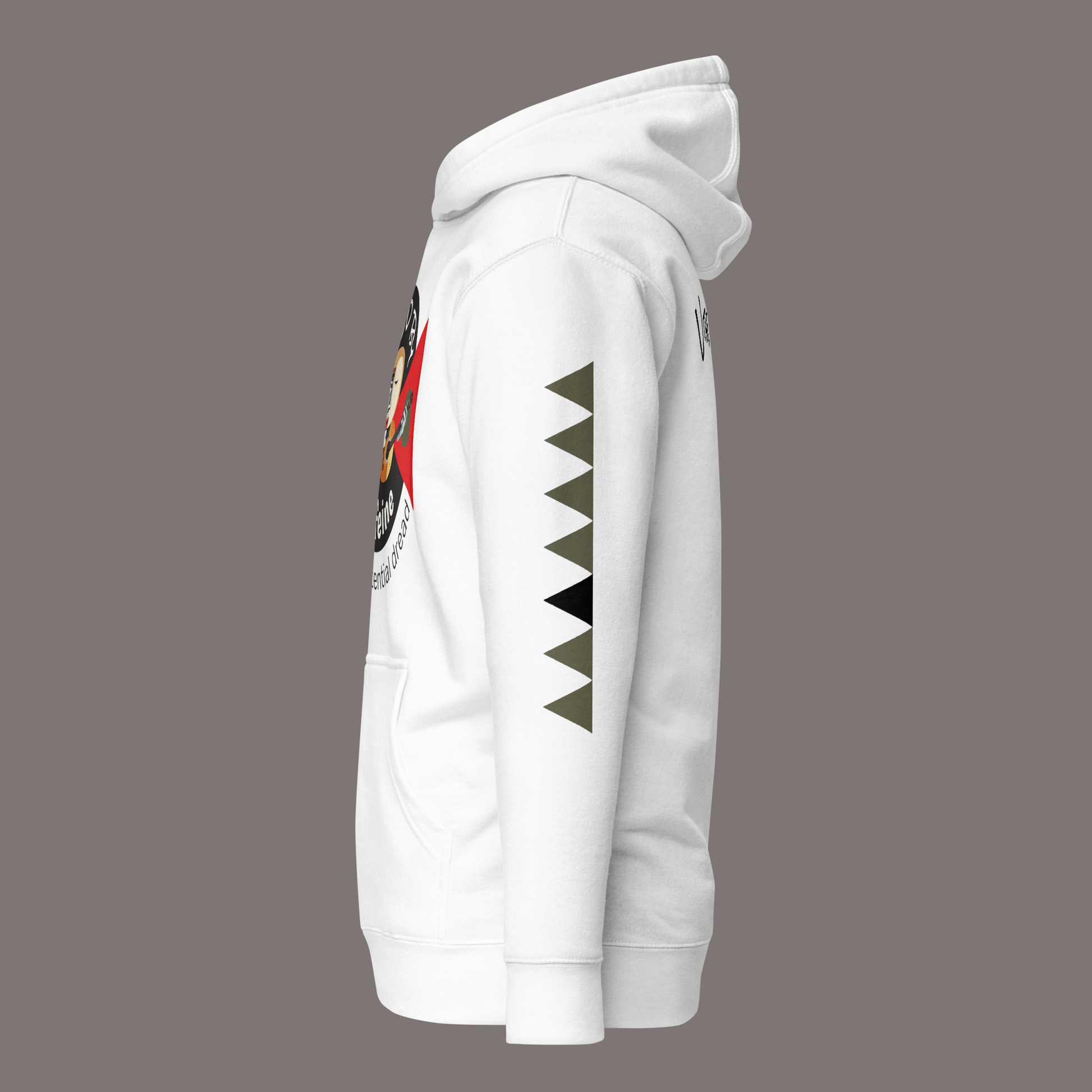 Fueled by Caffeine and Existential Dread – Unisex Artwear Hoodie