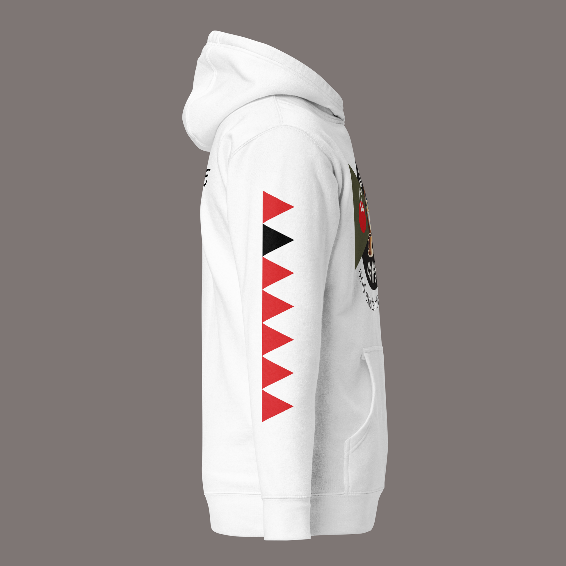 Fueled by Caffeine and Existential Dread – Unisex Artwear Hoodie