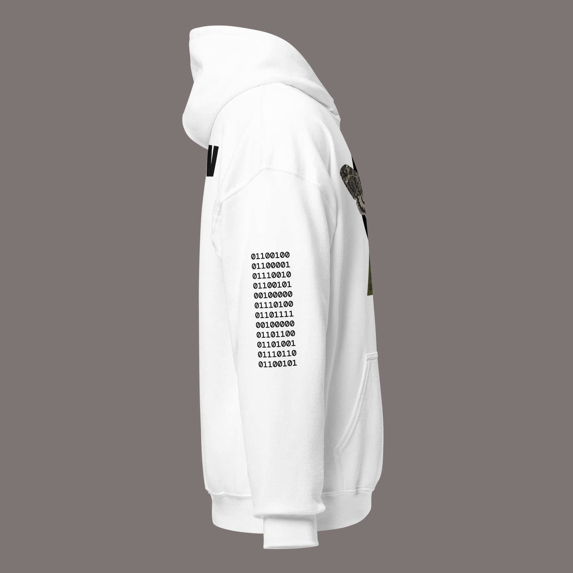 Sphinx Moth Binary Code – Unisex Artwear Hoodie