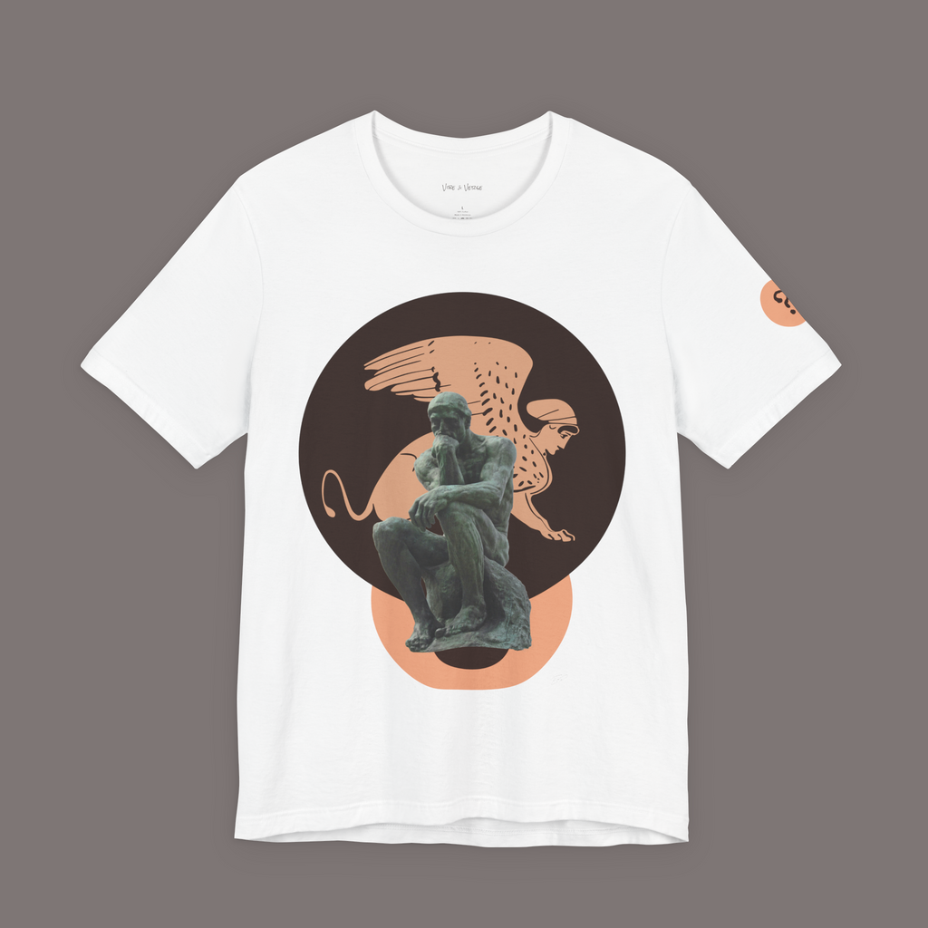 The Sphinx and The Thinker - Poetic Unisex Art Tee