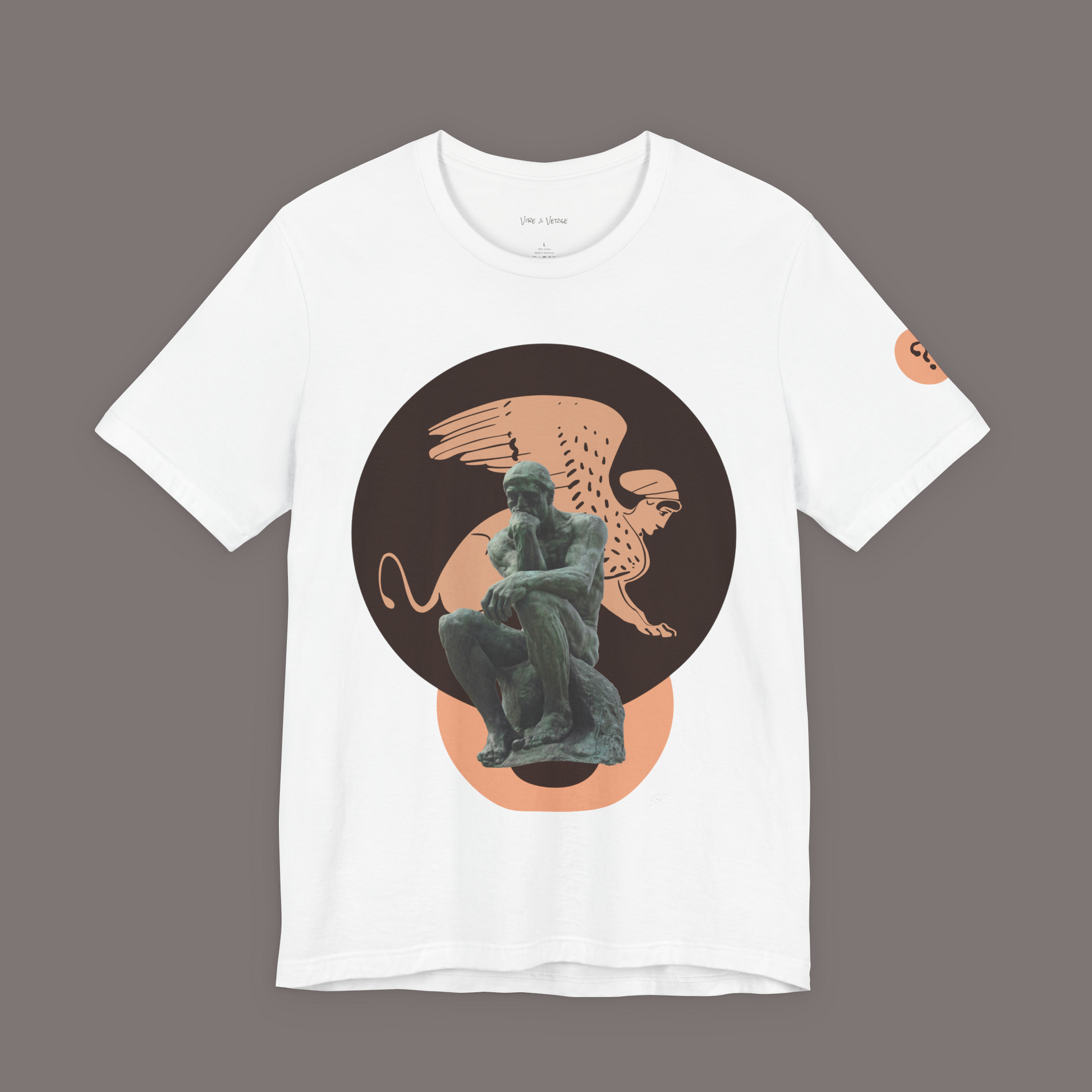 The Sphinx and The Thinker - Poetic Unisex Art Tee