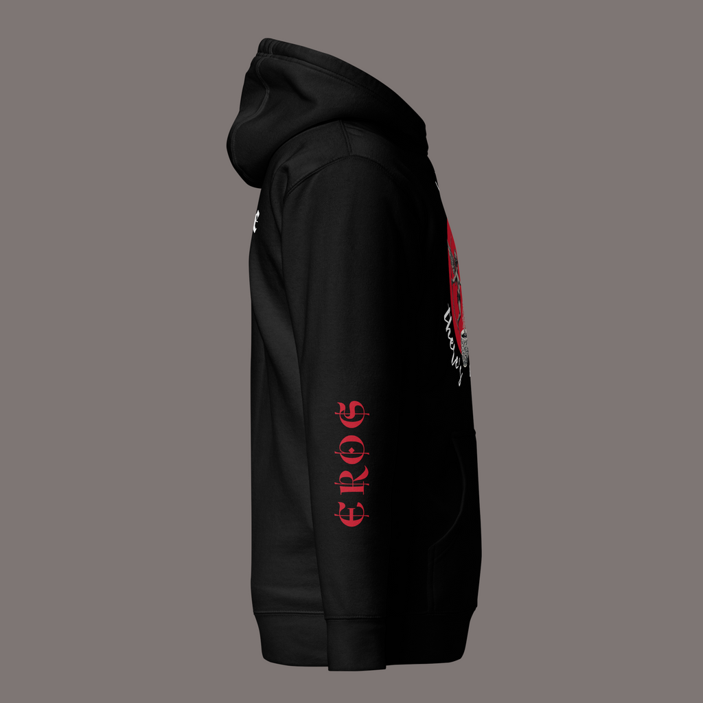 Between Eros & Death, There’s Coffee – Unisex Artwear Hoodie