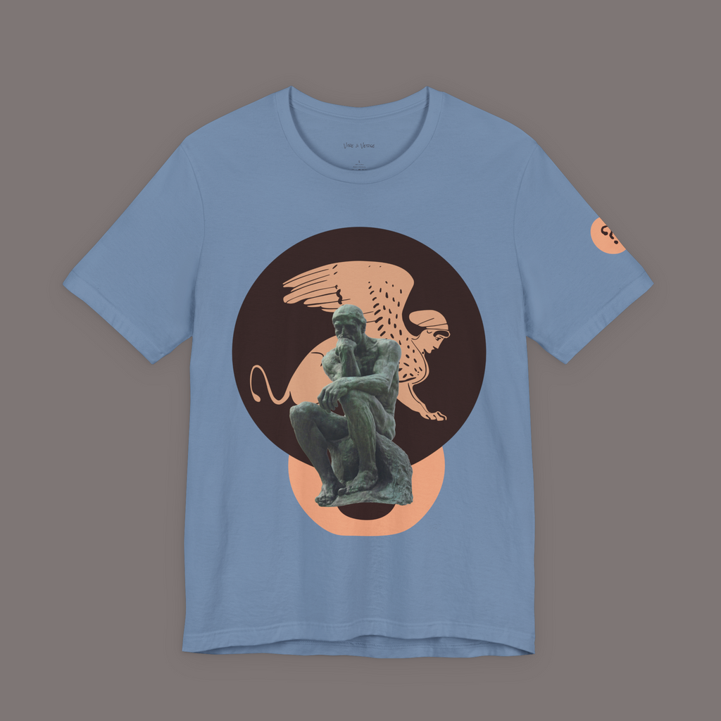 The Sphinx and The Thinker - Poetic Unisex Art Tee