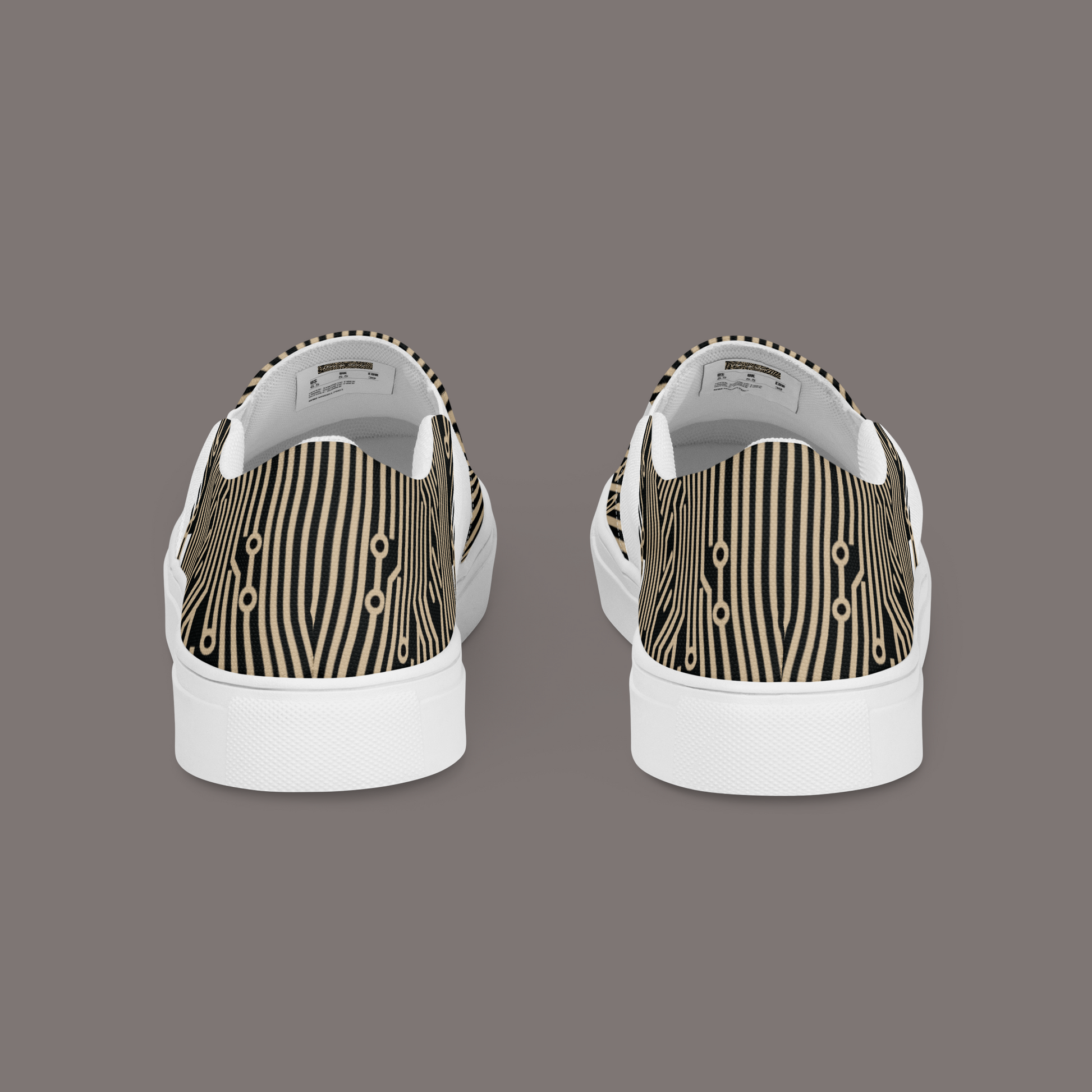 Cyber Seduction 101 - Women’s Slip-On Canvas Shoes - Positronic Heart Collection