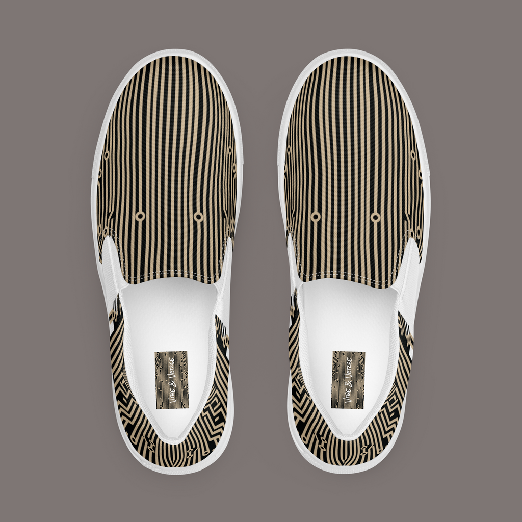 Cyber Seduction 101 - Men’s Slip-On Canvas Shoes - Positronic Heart Collection