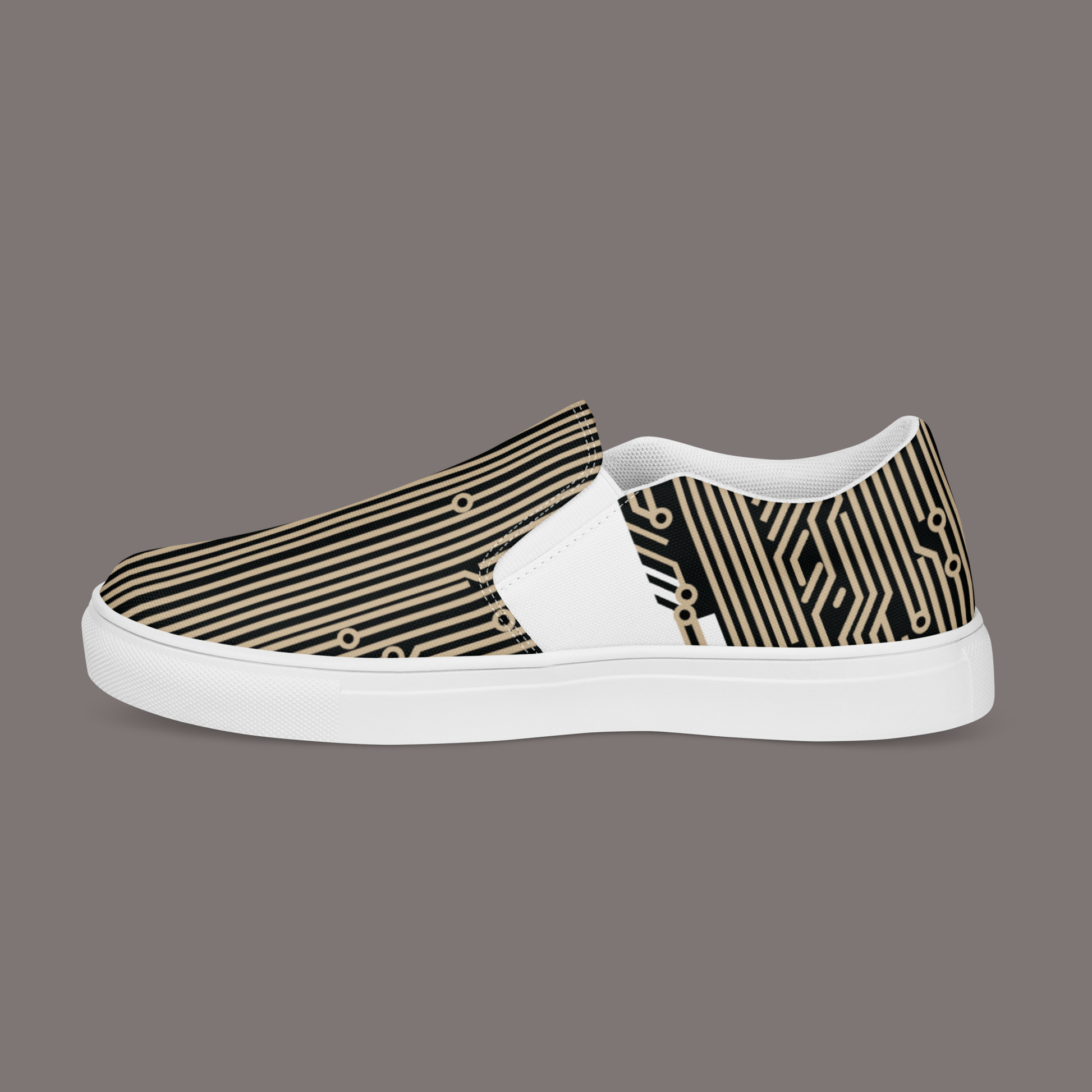 Cyber Seduction 101 - Women’s Slip-On Canvas Shoes - Positronic Heart Collection